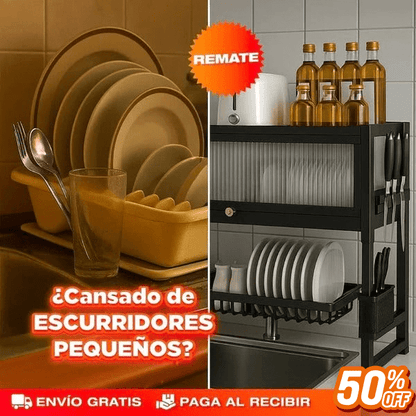 Escurridor De Platos Con Almacenamiento