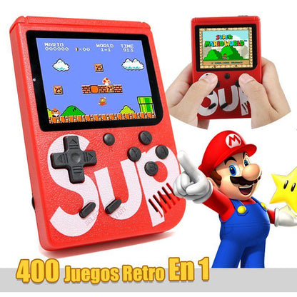 PixelBox – Mini Consola Retro 400 Juegos + Control Extra