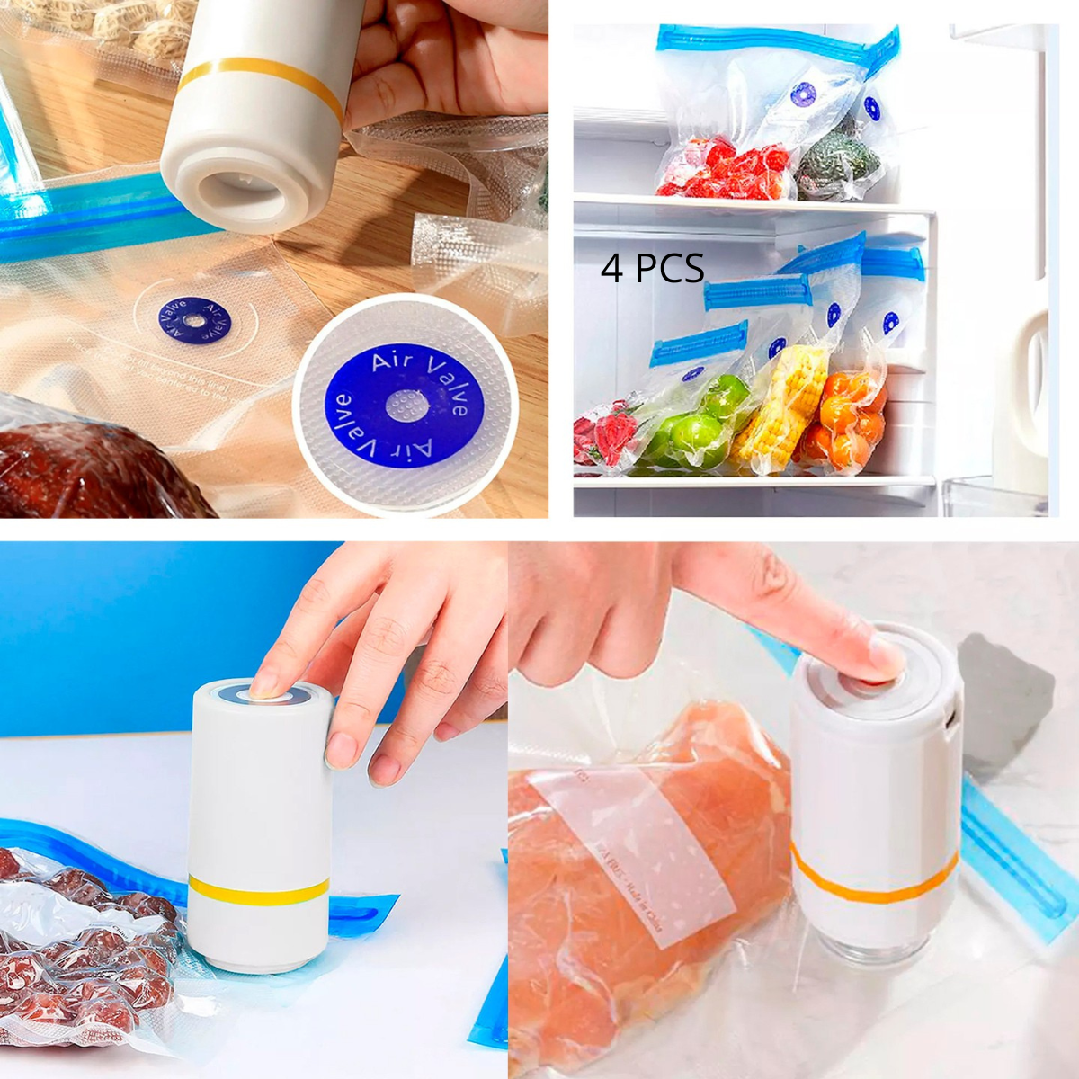 Fresh l Mini Selladora Al Vacio + BOLSAS DE REGALO!