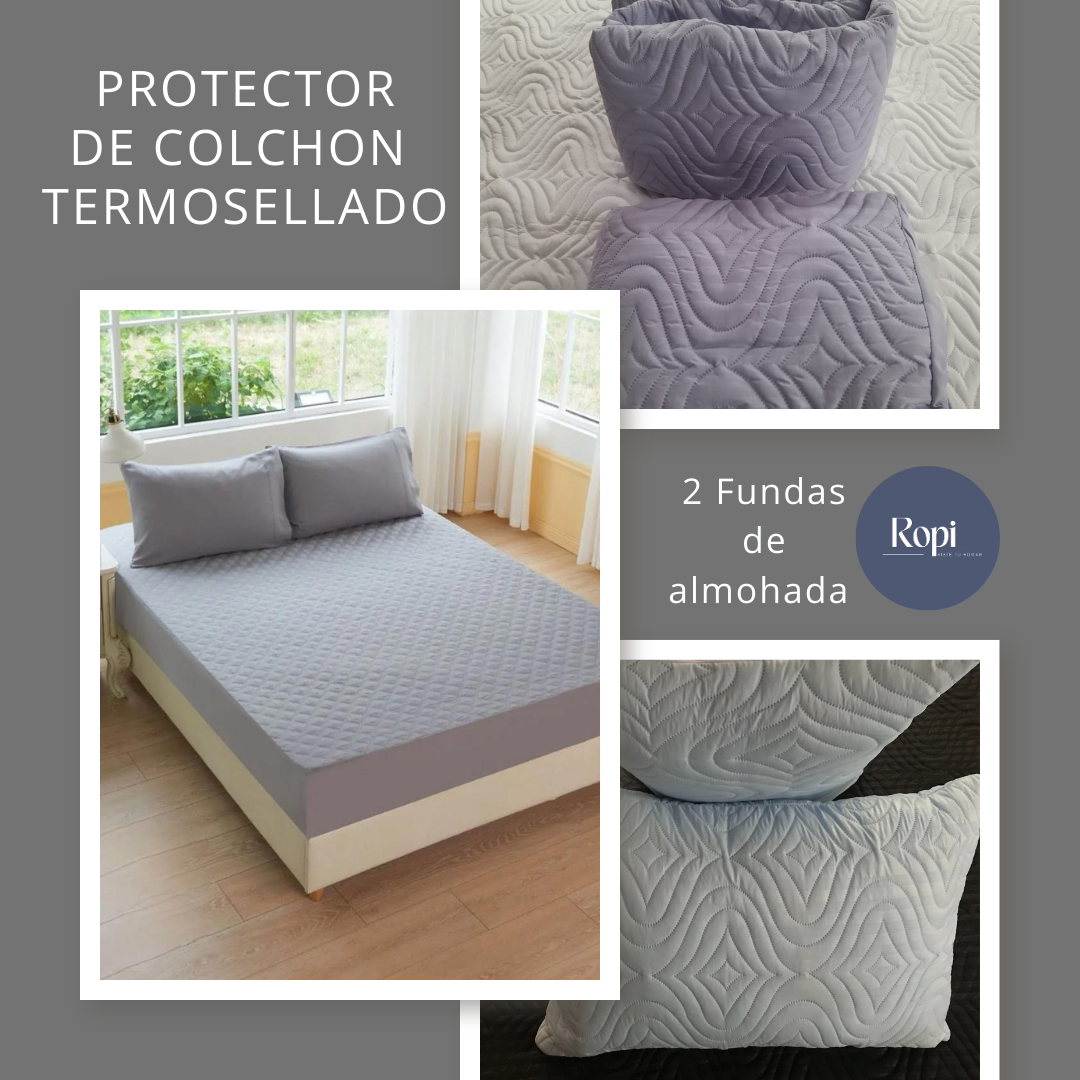 CalmaBed - Protector De Colchón + Fundas de almohadas - [PROMOCIÓN DISPONIBLE SOLO HOY]