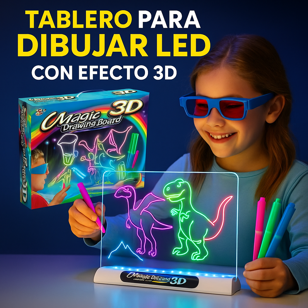 Tablero Mágico LED - Diversión y aprendizaje sin pantallas