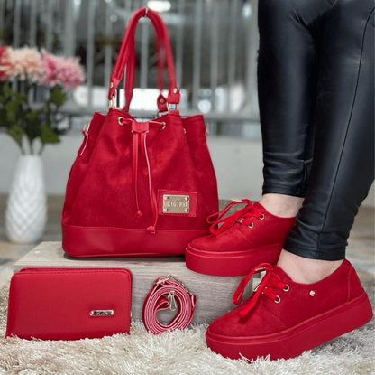 Trio Lince Dama Bolso + Billetera + Calzado Promoción - CIERRE DE LA TIENDA - CONTRA ENTREGA ENVÍO GRATIS