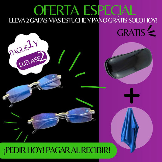 Gafas Fotocromáticas TR90 – Llévate 2x1 con Estuche y Paño Gratis