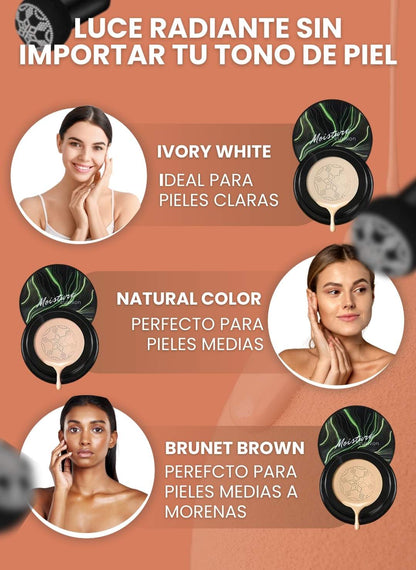 GlowCushion – Base Coreana Hidratante con Acabado Porcelana