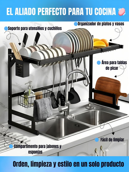 Escurridor de Platos sobre Lavaplatos+ Accesorios🧼